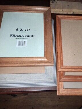 Unbranded Wood Photo Frame Collection in Natural Brown